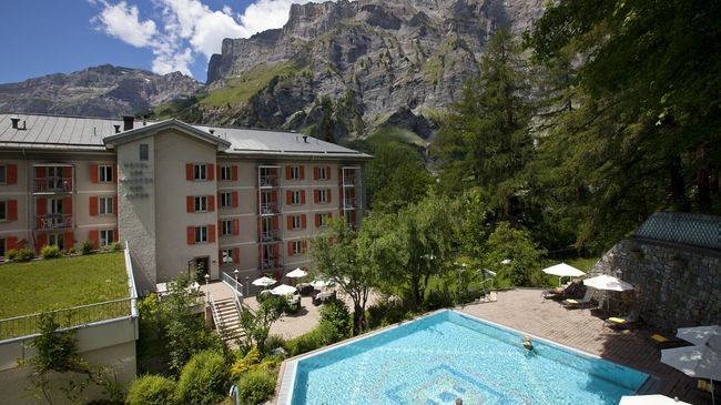 Residence Les Sources Des Alpes Leukerbad Einrichtungen foto